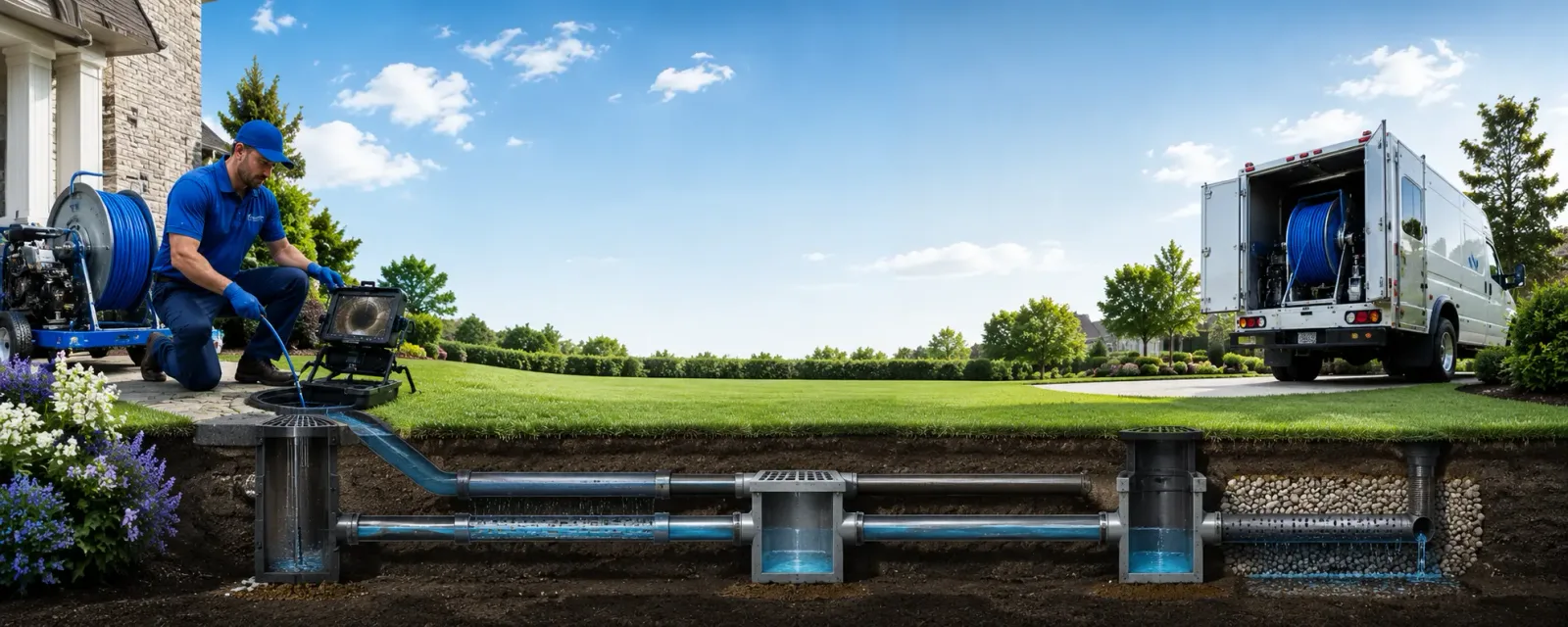 Outdoor drain cleaning information for Long Beach, MS